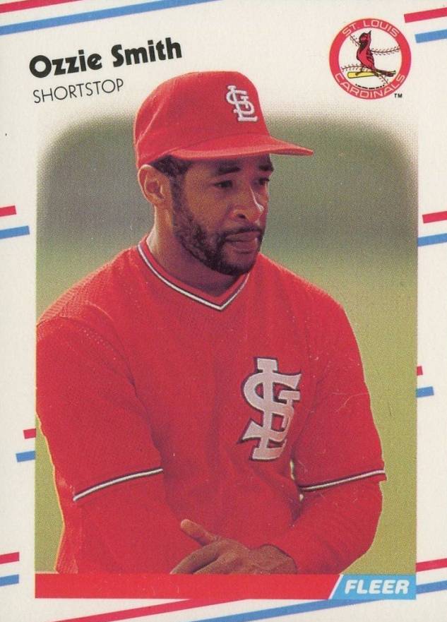 1988 Fleer Glossy Ozzie Smith #47 Baseball Card