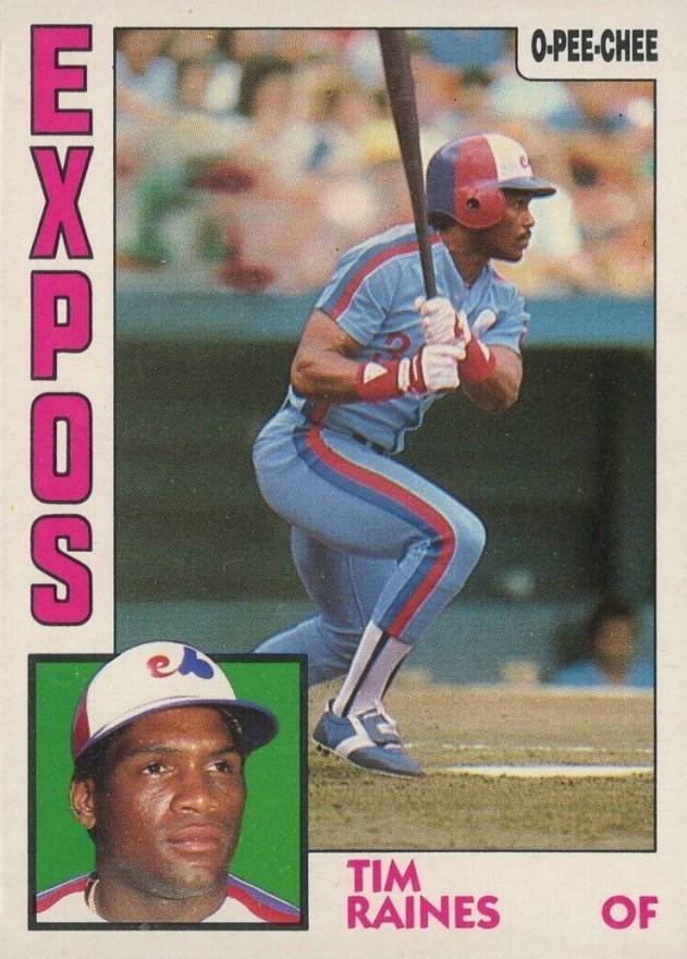 1984 O-Pee-Chee Tim Raines #370 Baseball Card