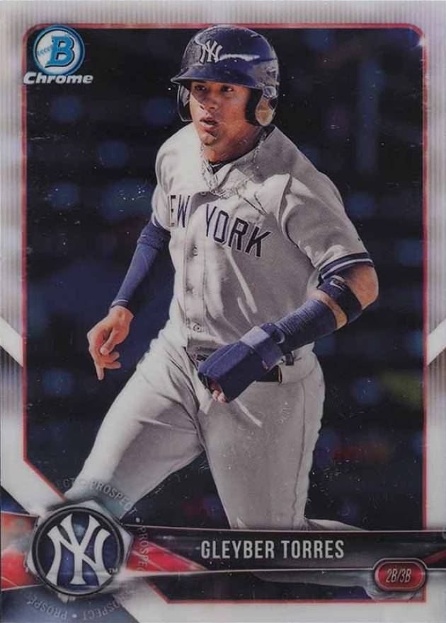 2018 Bowman Chrome Prospects Gleyber Torres #BCP100 Baseball Card