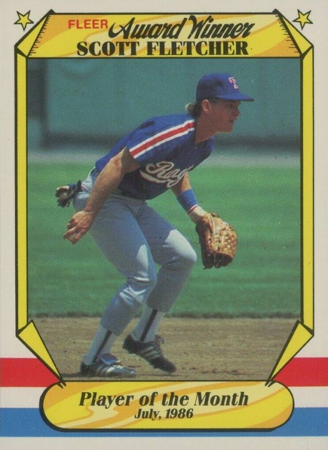 1987 Fleer Award Winners Scott Fletcher #13 Baseball Card