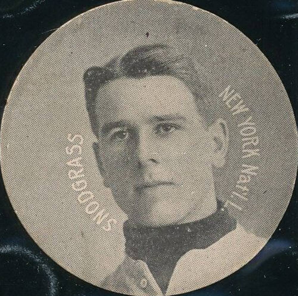 1909 Colgan's Chips Stars of the Diamond Fred Snodgrass # Baseball Card