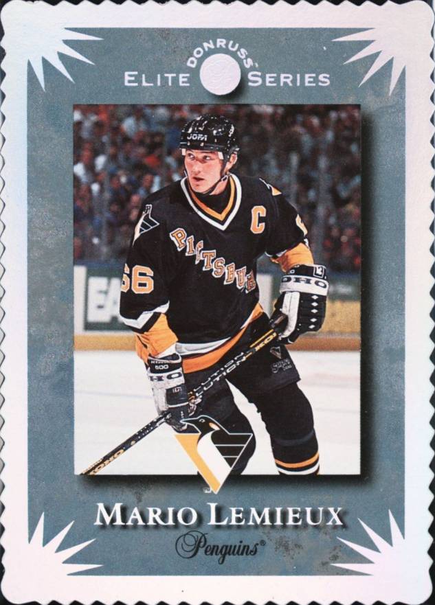 1994 Donruss Elite Inserts Mario Lemieux #6 Hockey Card