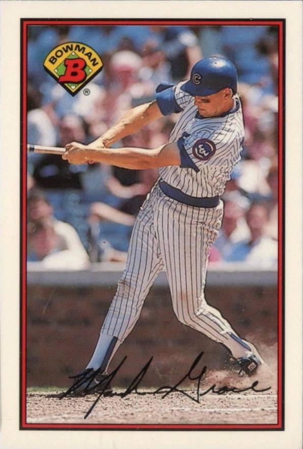 1989 Bowman Tiffany Mark Grace #291 Baseball Card