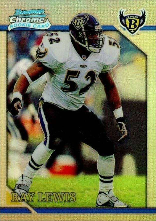 2001 Bowman Chrome 1996 Rookies Ray Lewis #BRC2 Football Card