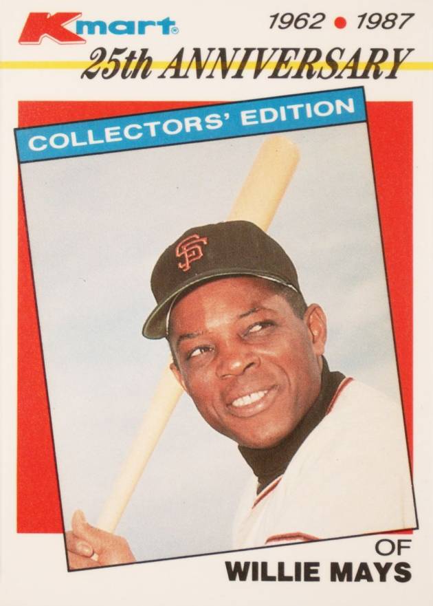 1987 K-Mart Willie Mays #8 Baseball Card