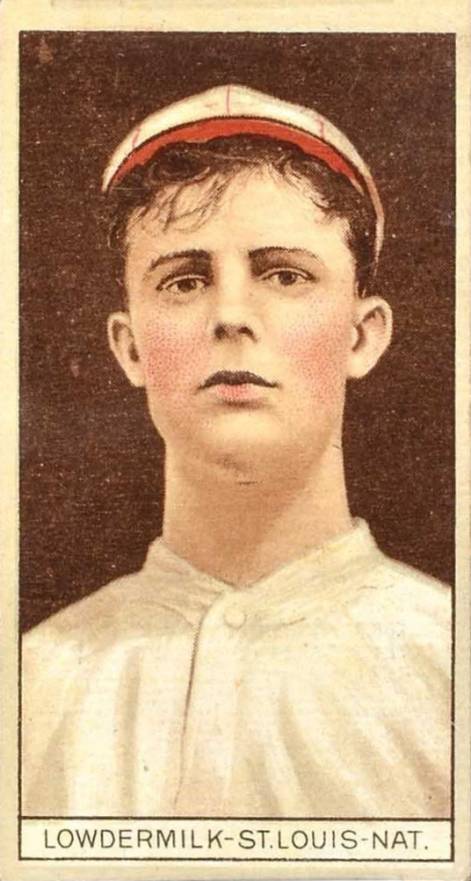 1912 Brown Backgrounds Common back Louis Lowdermilk # Baseball Card