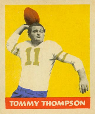 1949 Leaf Tommy Thompson #13 Football Card