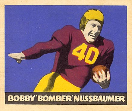 1949 Leaf Bobby 'Bonber' Nussbaumer #65 Football Card