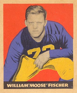 1949 Leaf William 'Moose" Fischer #7 Football Card