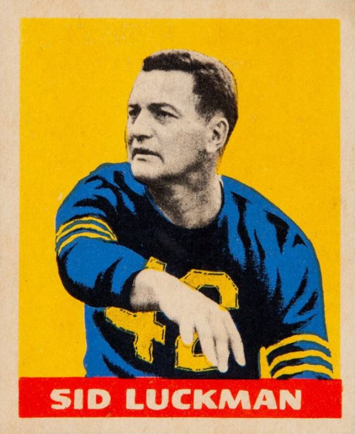 1949 Leaf Sid Luckman #15 Football Card