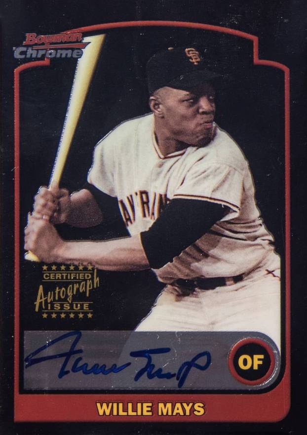 2003 Bowman Chrome Gold Willie Mays #351 Baseball Card