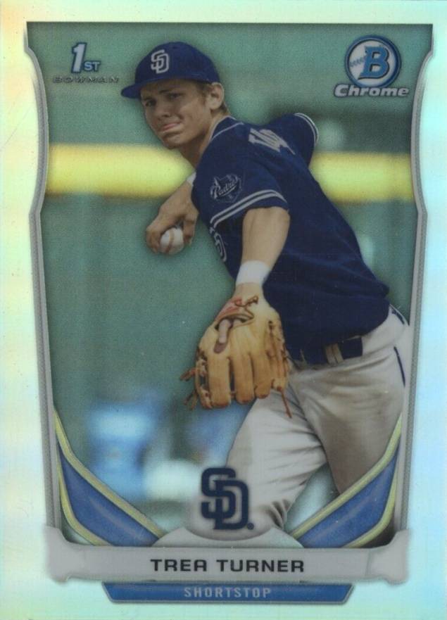 2014 Bowman Draft Picks Trea Turner #CDP10 Baseball Card