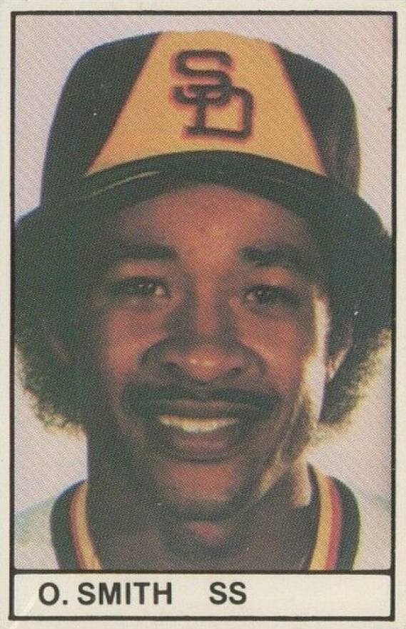 1981 All-Star Game Program Inserts-Hand Cut Ozzie Smith # Baseball Card