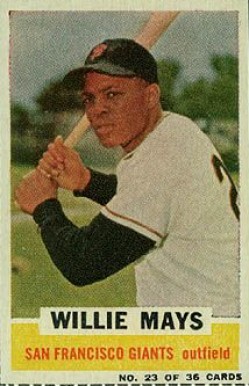 1961 Bazooka Willie Mays #23 Baseball Card