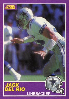 1989 Score Supplemental Jack Del Rio #351S Football Card