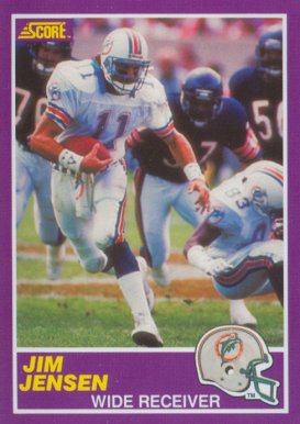 1989 Score Supplemental Jim C. Jensen #365S Football Card