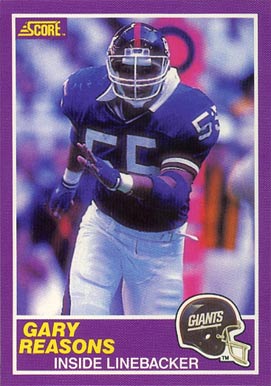 1989 Score Supplemental Gary Reasons #417S Football Card