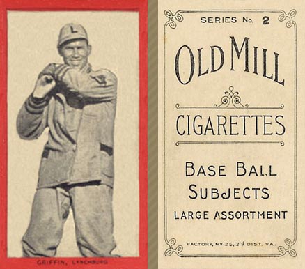 1910 Old Mill Series 2 (Virginia League) Harry Griffin # Baseball Card