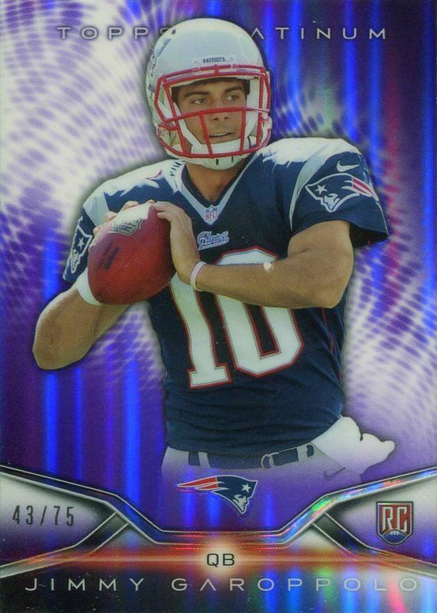 2014 Topps Platinum Jimmy Garoppolo #143 Football Card