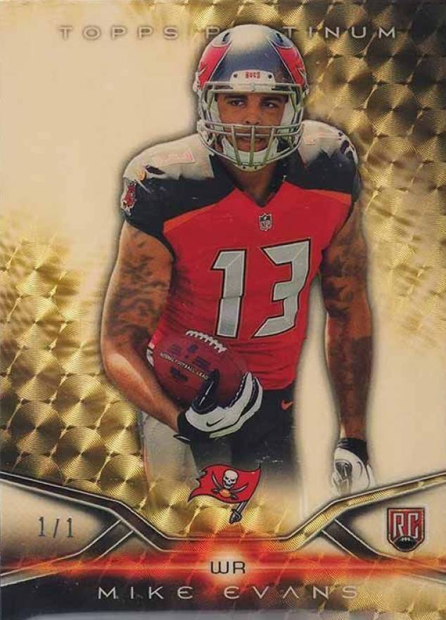 2014 Topps Platinum Mike Evans #150 Football Card