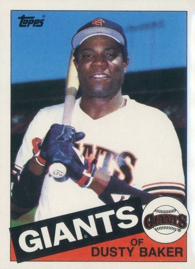 1985 Topps Mini Dusty Baker #165 Baseball Card