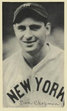 1936 National Chicle Fine Pens Ben Chapman # Baseball Card