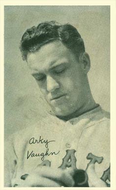 1936 National Chicle Fine Pens Arky Vaughn # Baseball Card