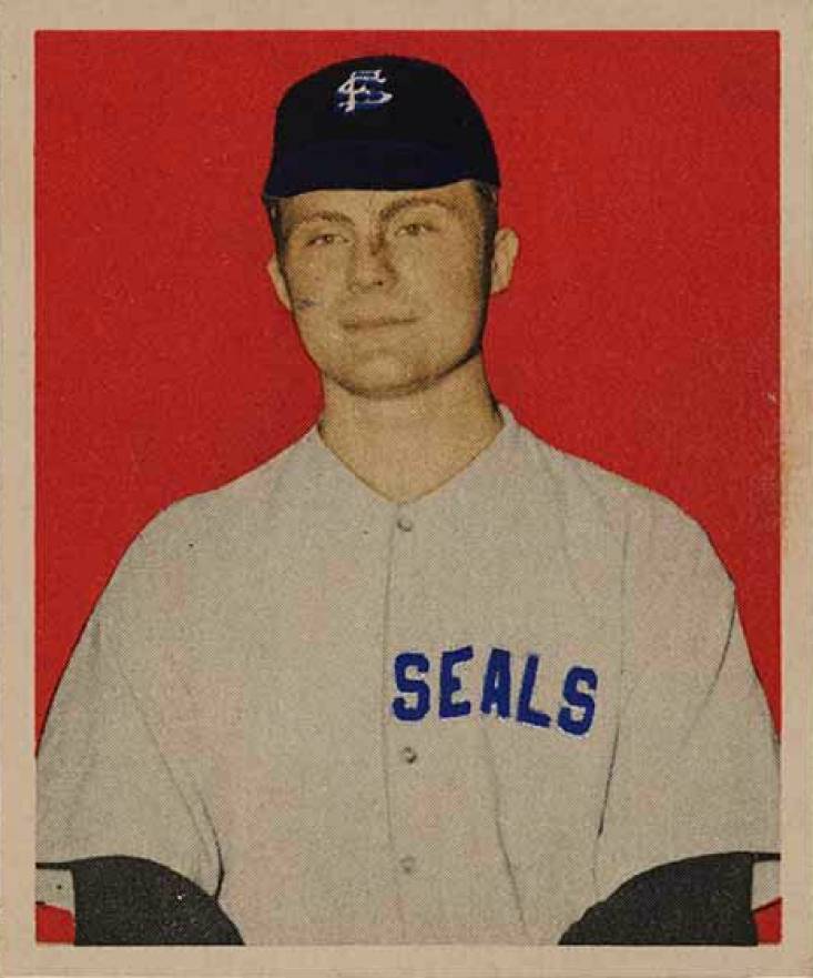 1949 Bowman Pacific Coast League Dick Lajeski #16 Baseball Card