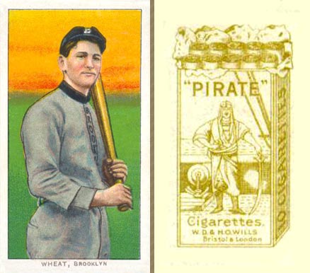 1912 Pirate Cigarettes Zach Wheat # Baseball Card