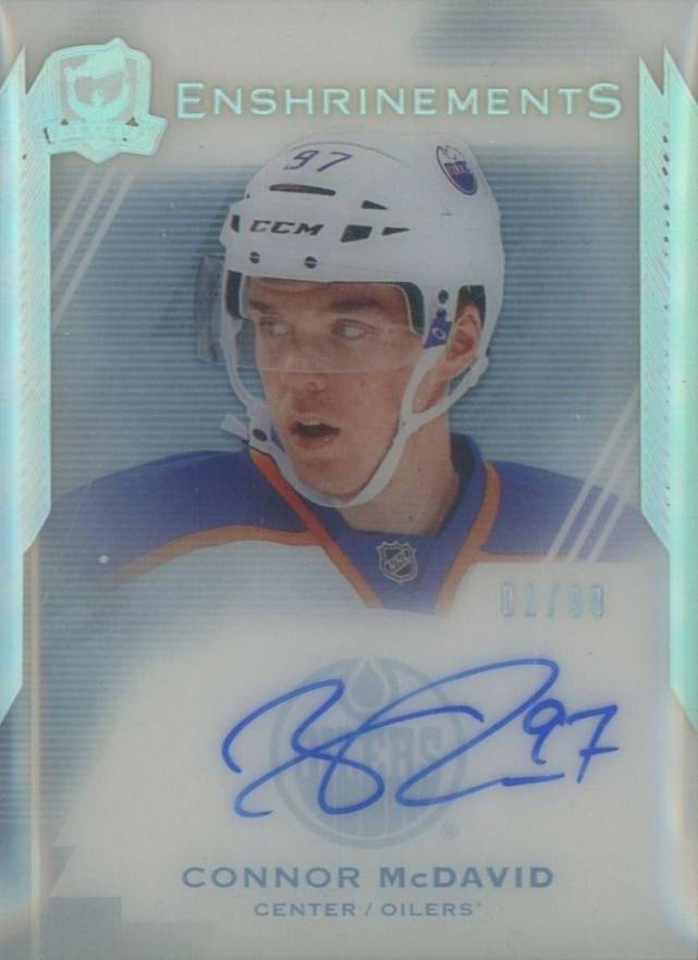 2015 Upper Deck the Cup Enshrinements Connor McDavid #E-CM Hockey Card