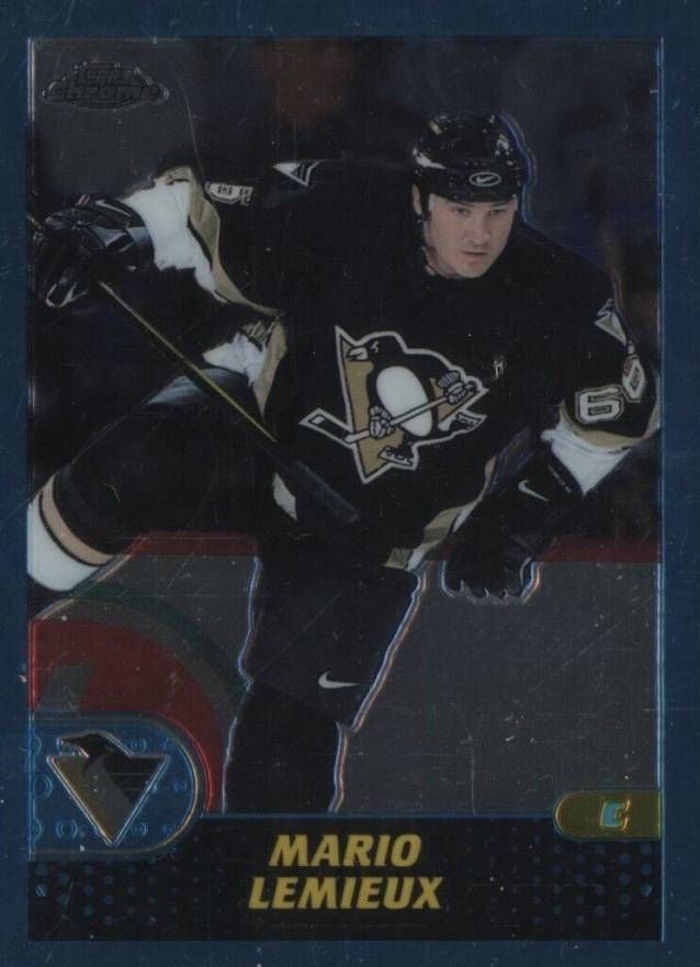 2001 Topps Chrome Mario Lemieux #1 Hockey Card