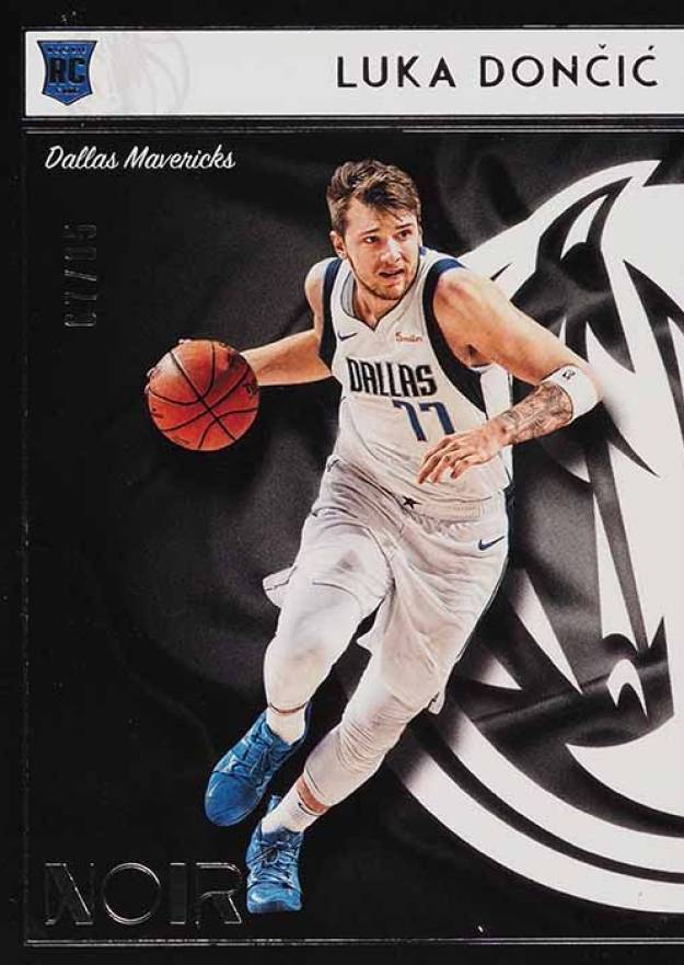 2018 Panini Noir Luka Doncic #169 Basketball Card