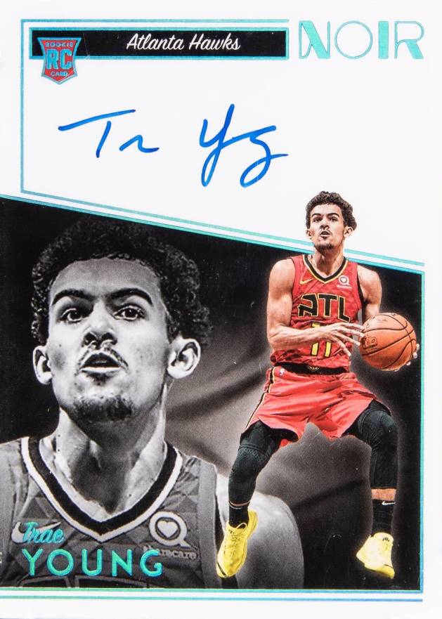 2018 Panini Noir Trae Young #394 Basketball Card