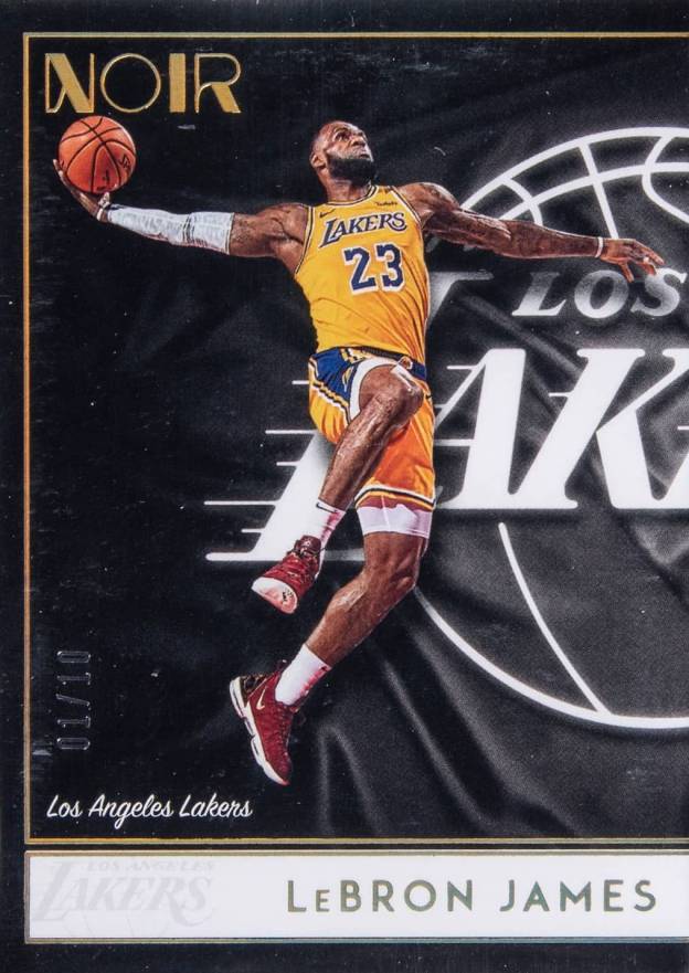 2018 Panini Noir LeBron James #88 Basketball Card