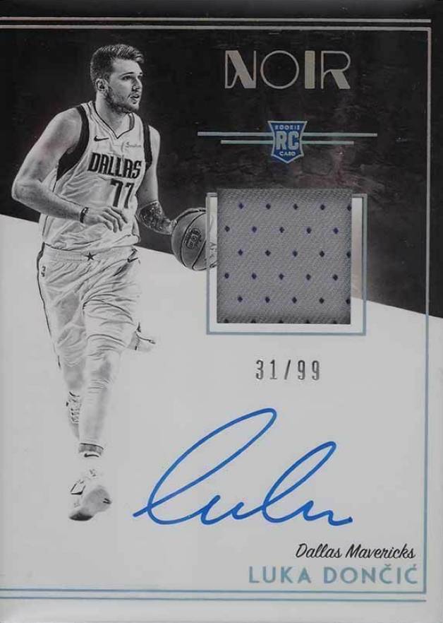 2018 Panini Noir Luka Doncic #303 Basketball Card