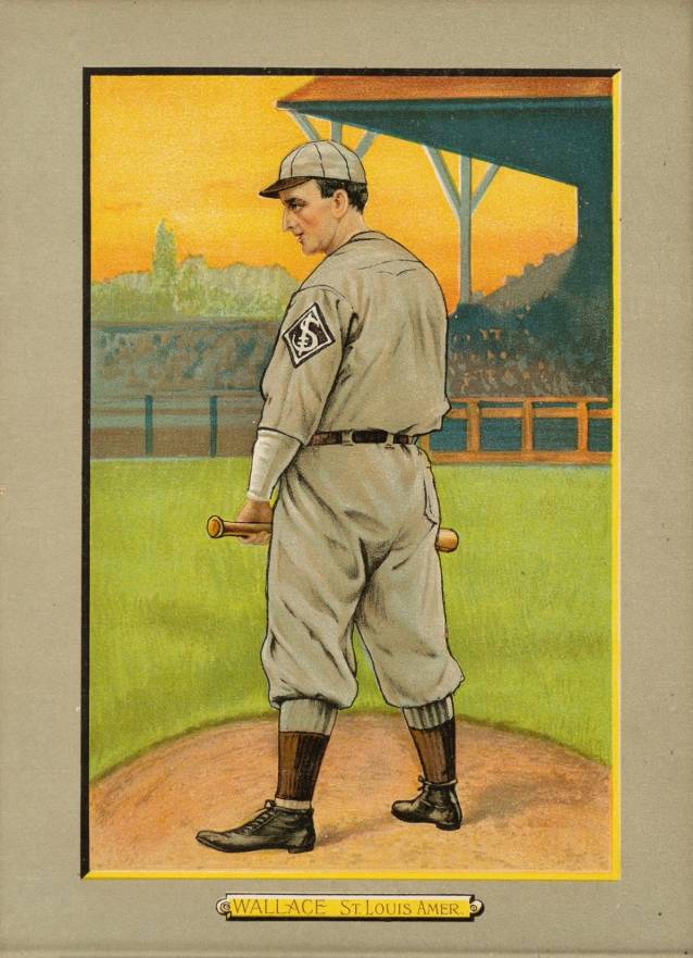 1911 Turkey Reds WALLACE, St. Louis Amer. #124 Baseball Card