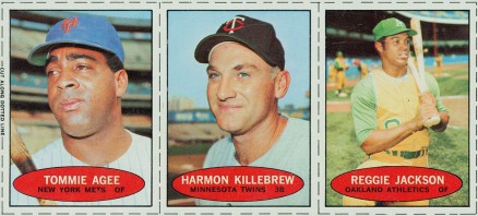 1971 Bazooka No Number Agee/Killebrew/Jackson # Baseball Card