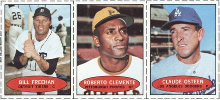 1971 Bazooka No Number Freehan/Clemente/Osteen # Baseball Card