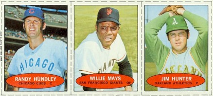 1971 Bazooka No Number Hundley/Mays/Hunter # Baseball Card