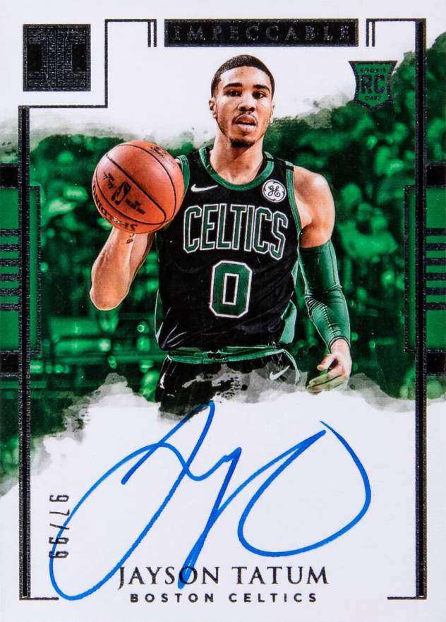 2017 Panini Impeccable Jayson Tatum #102 Basketball Card