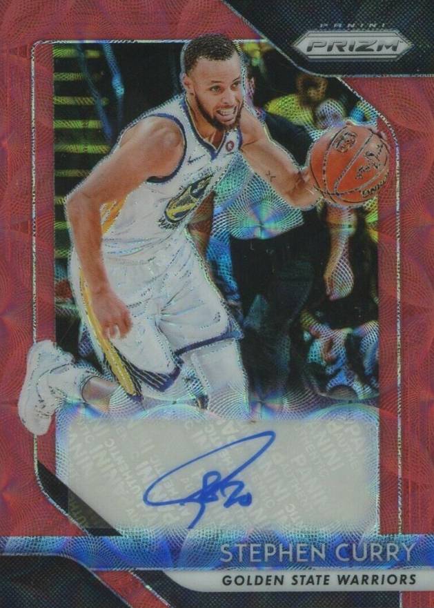 2018 Panini Prizm Signatures Stephen Curry #SSCY Basketball Card