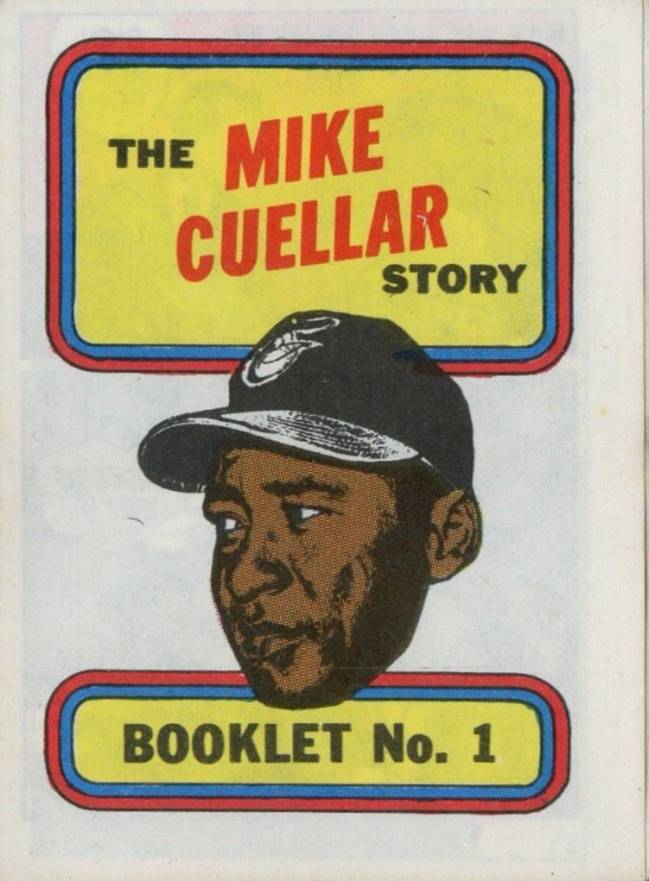 1970 Topps Booklet Mike Cuellar #1 Baseball Card