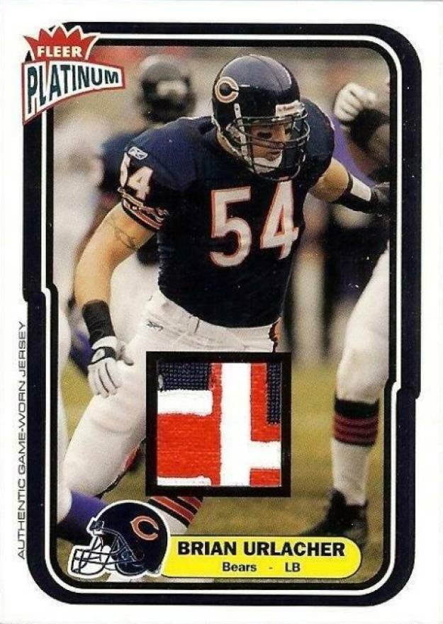 2004 Fleer Platinum Brian Urlacher #6 Football Card