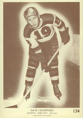 1940 O-Pee-Chee Jack Crawford #134 Hockey Card