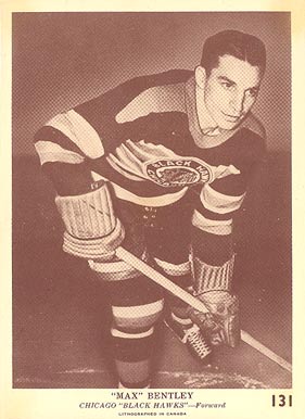 1940 O-Pee-Chee Max Bentley #131 Hockey Card