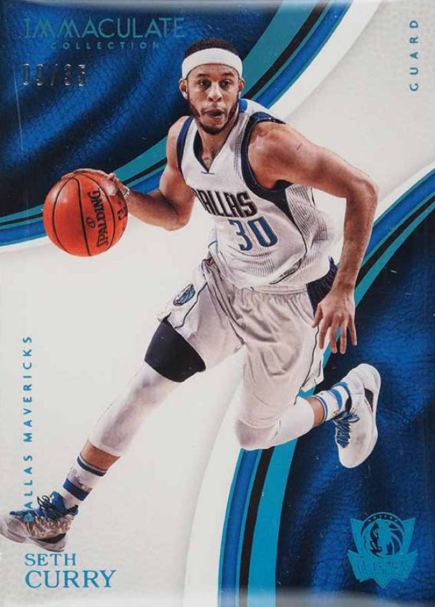 2016 Panini Immaculate Collection Seth Curry #89 Basketball Card