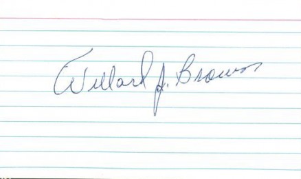 1999 Hall of Fame Autographs Willard Brown # Baseball Card