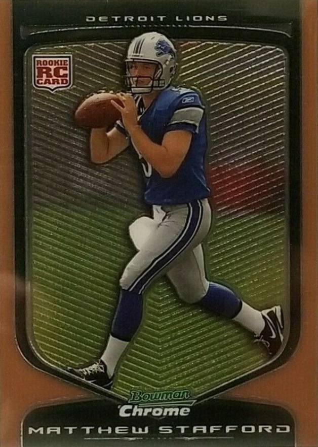 2009 Bowman Chrome Matthew Stafford #111 Football Card