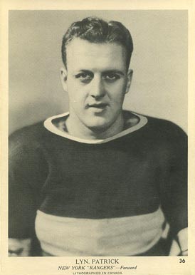 1939 O-Pee-Chee Lynn Patrick #36 Hockey Card