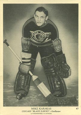 1939 O-Pee-Chee Mike Karakas #47 Hockey Card